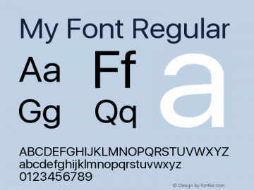 My Font Regular 