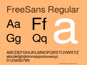 FreeSans Version 0412.2268图片样张