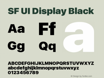SF UI Display Black 11.0d44e2图片样张