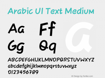 ArabicUIText-Medium 13.0d10e71图片样张