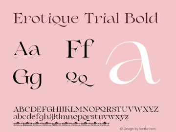 Erotique Trial Bold Version 1.000图片样张