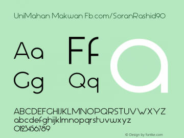 UniMahan Makwan Fb.com/SoranRashid90 Version 1.00 October 27, 2014, initial release图片样张