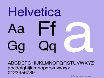 Helvetica 15.0d1e3图片样张