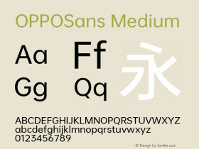 OPPOSans M 图片样张
