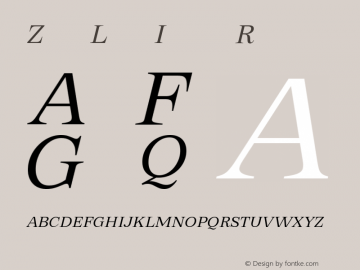 Zeit W05 Light Italic Version 1.00图片样张