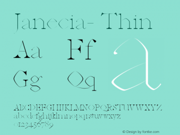 Janecia- Thin Version 1.0图片样张