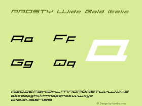 PROSTY Wide Bold Italic Version 001.020.06.26 | wf-rip DC20200725图片样张