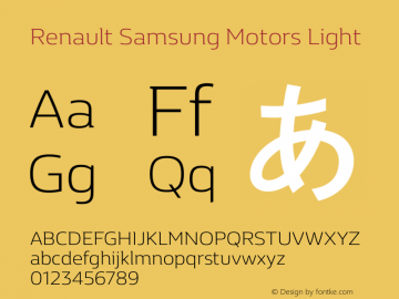 Renault Samsung Motors Light 图片样张