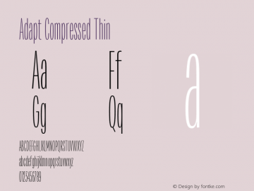 Adapt Compressed Thin Version 1.033;hotconv 1.0.109;makeotfexe 2.5.65596图片样张