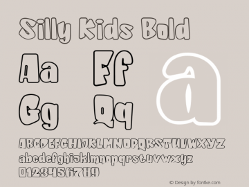 Silly Kids Outline Version 1.000图片样张