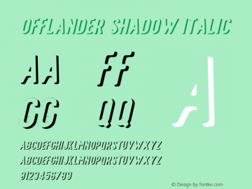 Offlander-ShadowItalic 1.000图片样张