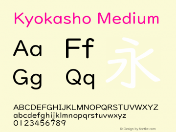 Kyokasho Medium 图片样张