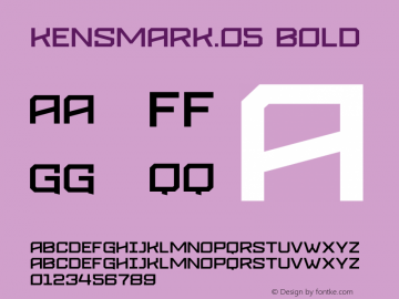 Kensmark.05 Bold Version 1.000;PS 001.000;hotconv 1.0.88;makeotf.lib2.5.64775图片样张