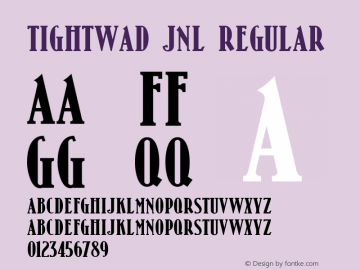 Tightwad JNL 1.000 - 2020 initial release图片样张