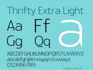 Thrifty Extra Light 1.000图片样张