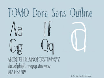 TOMO Dora Sans Outline 1.000图片样张