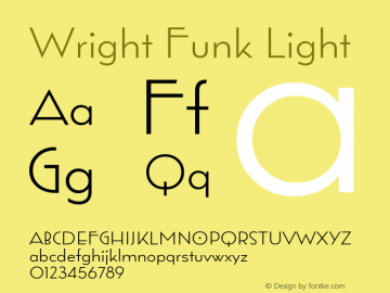 Wright Funk Light 1.000图片样张