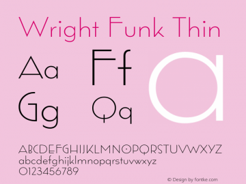 Wright Funk Thin 1.000图片样张