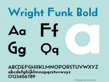 Wright Funk Bold 1.000图片样张