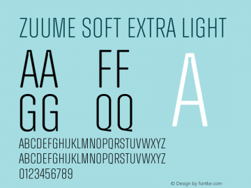 Zuume Soft Extra Light 1.000图片样张