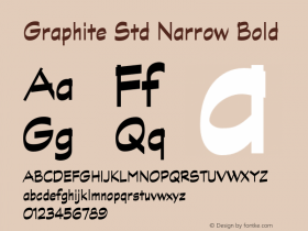 Graphite Std Narrow Bold Version 1.040;PS 001.002;Core 1.0.35;makeotf.lib1.5.4492图片样张