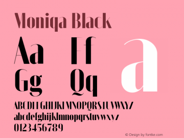 Moniqa Black Version 1.000图片样张