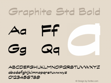 Graphite Std Bold Version 1.040;PS 001.002;Core 1.0.35;makeotf.lib1.5.4492图片样张