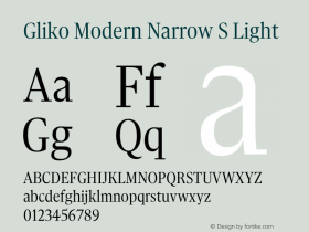 Gliko Modern Narrow S Light Version 2.001图片样张