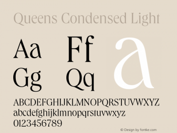 Queens Condensed Light Version 1.100 | web-TT图片样张