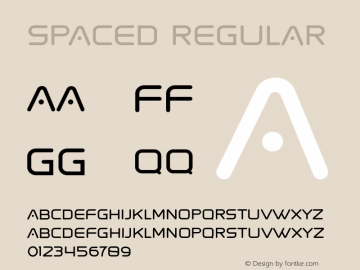 Spaced Regular Version 1.001图片样张