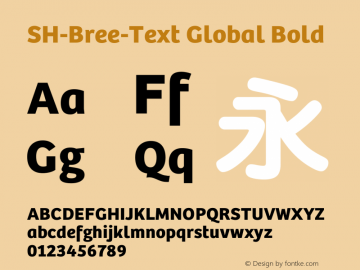 SH-Bree-Text Global Bold Version 1.300图片样张