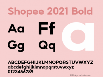 Shopee 2021 Bold Version 2.1图片样张
