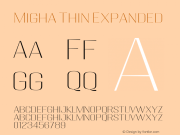 Migha-ThinExpanded Version 1.000图片样张