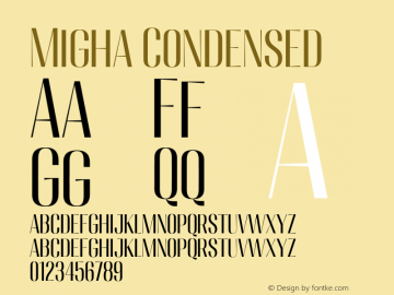 Migha-Condensed Version 1.000图片样张