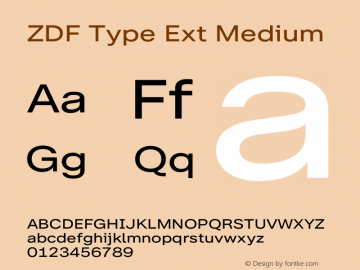 ZDF Type Ext Medium Version 1.100图片样张