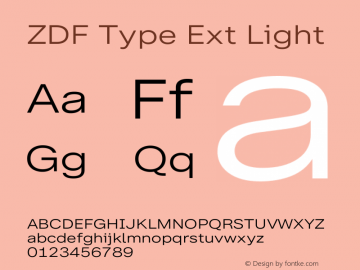 ZDF Type Ext Light Version 1.100图片样张