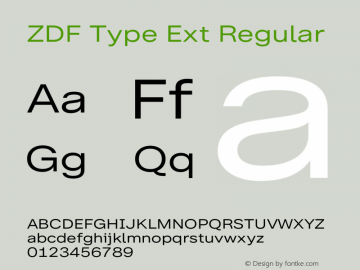 ZDF Type Ext Regular Version 1.100图片样张