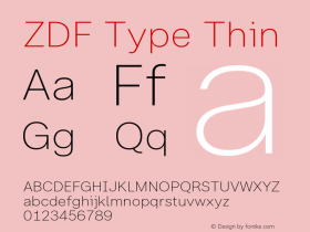 ZDF Type Thin Version 1.100图片样张