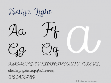 Beliza-Light Version 1.000图片样张