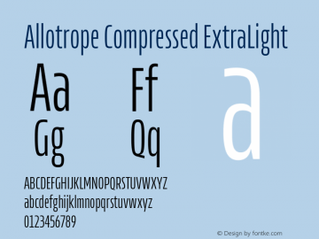 Allotrope Compressed ExtraLight Version 1.000 | web-TT图片样张