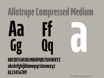 Allotrope Compressed Medium Version 1.000 | web-TT图片样张