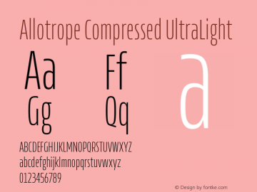 Allotrope Compressed UltraLight Version 1.000 | web-TT图片样张