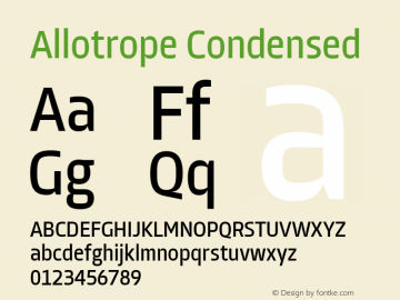Allotrope Condensed Version 1.000 | web-TT图片样张