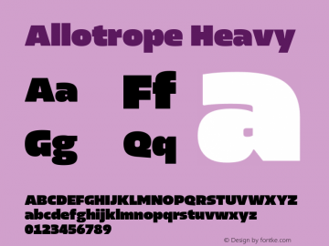 Allotrope Heavy Version 1.000 | web-TT图片样张