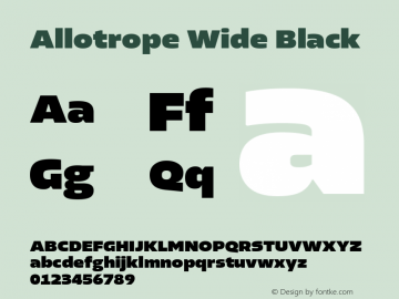 Allotrope Wide Black Version 1.000 | web-TT图片样张
