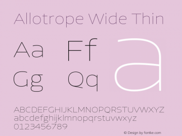 Allotrope Wide Thin Version 1.000 | web-TT图片样张