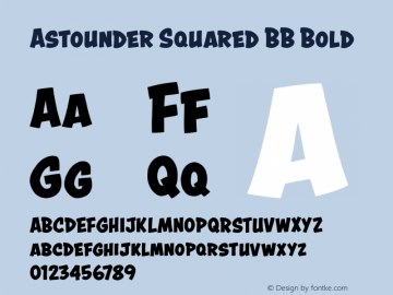AstounderSquaredBB-Bold Version 1.000图片样张