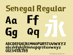 Senegal Regular 图片样张