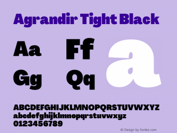 Agrandir Tight Black Version 3.000图片样张