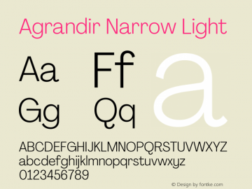 Agrandir Narrow Light Version 3.000图片样张